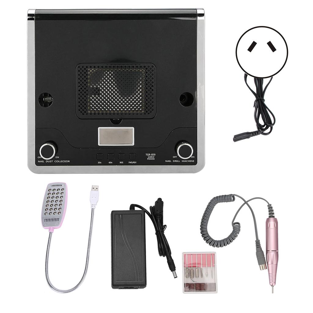108W 4-In-1 Nail Suction Dust Collector Nail Art Curing Lamp Light Grinding Machine