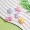 100Pcs New Cute Mini Cartoon Rainbow Clouds Moon Flatback Resin Cabochons Scrapbook Diy Jewellery Decor Crafts Accessories