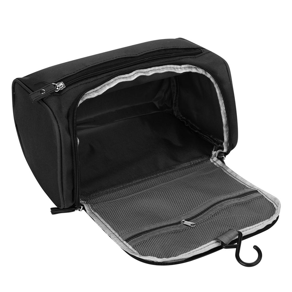 Portable Waterproof Shampoo Shaver Wash Storage Bag Man Woman Travel(Black)
