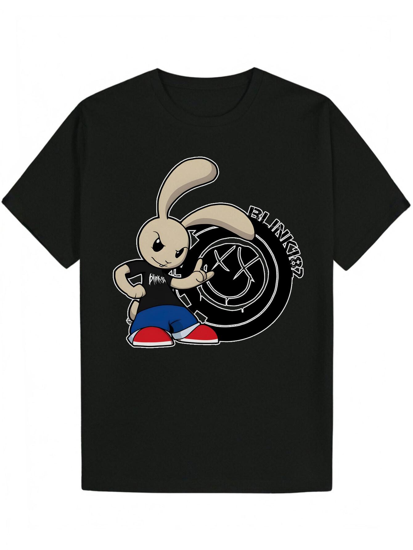 Casual Summer Graphic T-shirt - Short Sleeve Crew Neck XXXXL