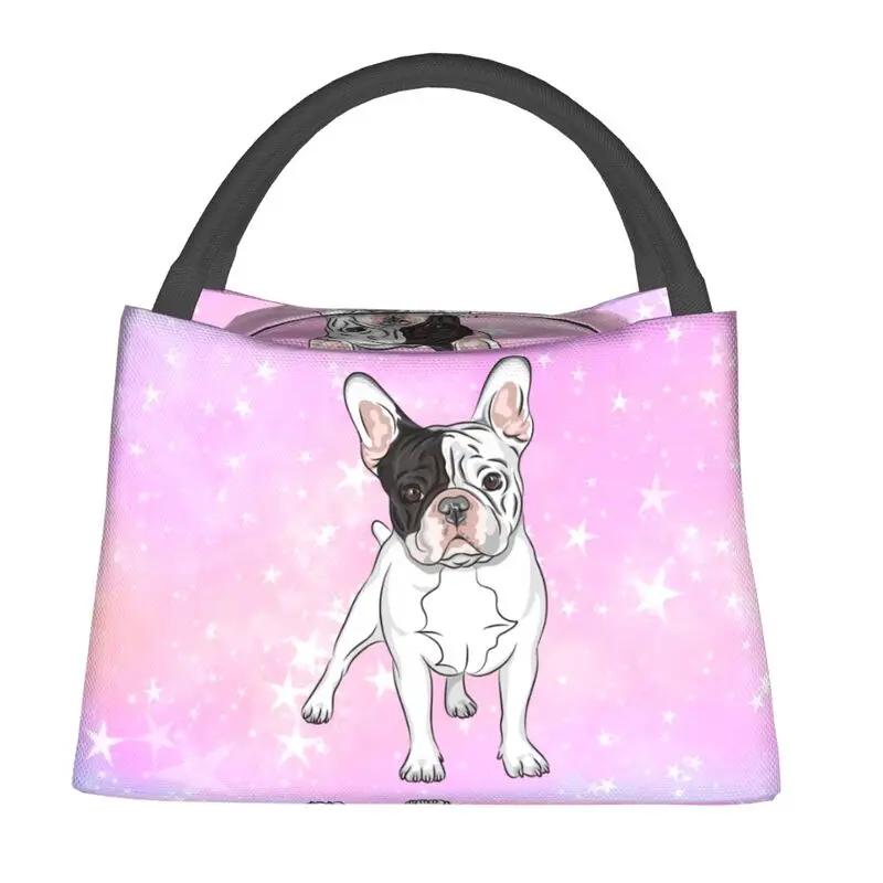 Lovely Pug Dog Insulated Lunch Tote Bag for Women Portable Cooler Thermal Bento Box Outdoor Camping Travel