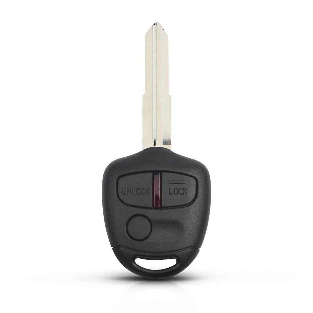 KEYYOU 10Pcs Car Modified Flip Remote Key Shell 2/3BN For Mitsubishi Lancer EX Evolution Grandis Outlander Right/Left Blade Case