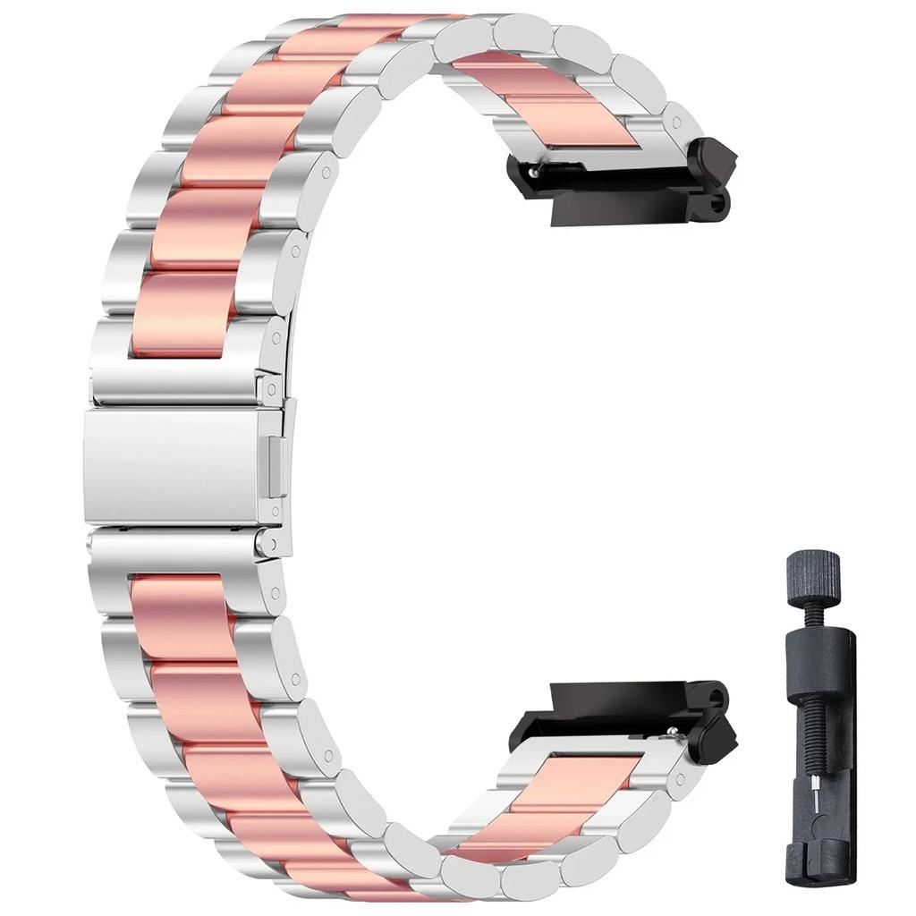 For Amazfit T REX 3 Stainless Steel Watchband For Amazfit T Rex Pro/T-Rex Metal Bracelet Amazfit T-Rex 2 Strap amazfit tex Bands