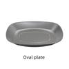 Vintage Western Style Steak Round Tray 304 Stainless Steel Solid Spaghetti Oval Plate Outdoor Dessert Square Plate Tableware