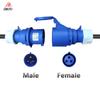 GWUYU Type 2EV Charger Adapter 7KW 32A 250V Blue CEE Female Socket To 16A 3.5KW EU Schuko for Electric Vehicle Portable Charger