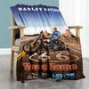 Harley-davidson Motorcycles Personalized Text Blanket Cozy Customizable Blanket Ultra-Soft Throw For Office Nap Bedding Livingroom for All Occasions