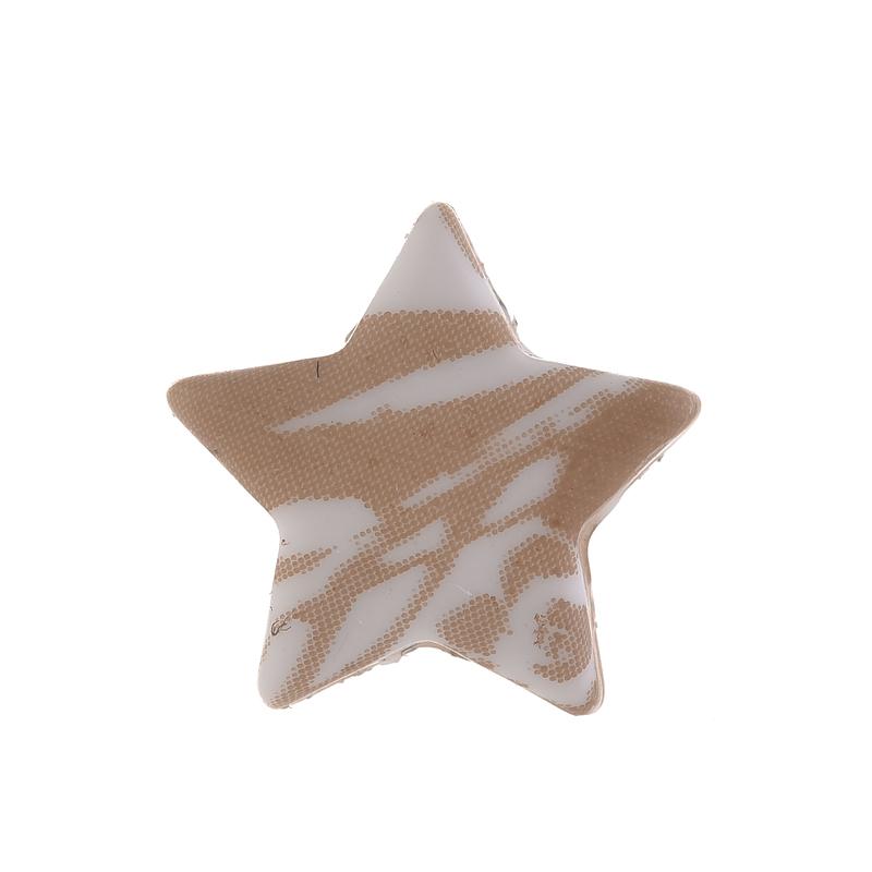 10 Stück Fünfzackiger Stern Herz Mond Silikonperlen Lebensmittelqualität Beißring DIY Schnullerkette Zubehör Baby Zahnen Spielzeug BPA Frei