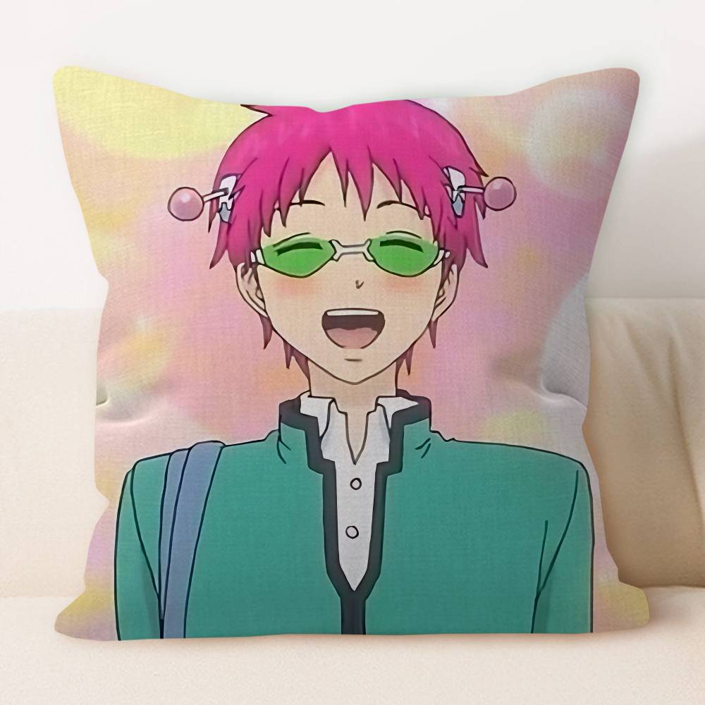 

K-Кусуо Сайки Наволочка Мультяшный Подарок Наволочка Декор Спальни Дома Дивана Кресла Сиденья Наволочка 12x12Inch