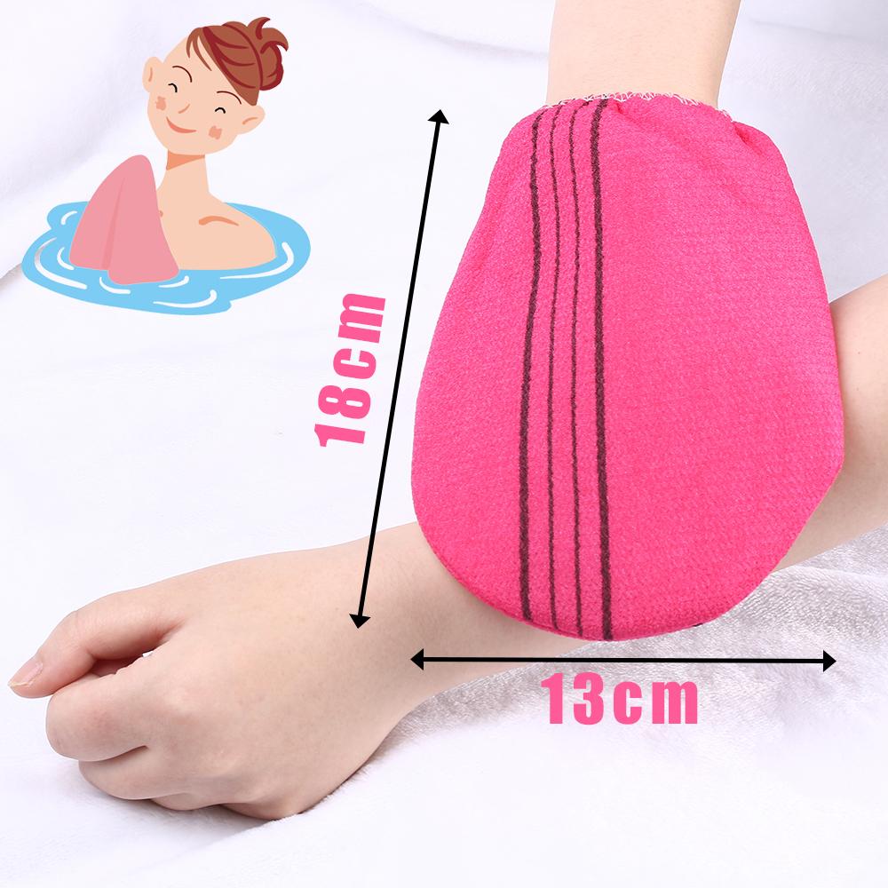 1PC Red Green Korean Italy Exfoliating Body-Scrub Towel Glove Smooth Skin Extreme Comfort Shower Bath Cleaner Exfoliating Towel