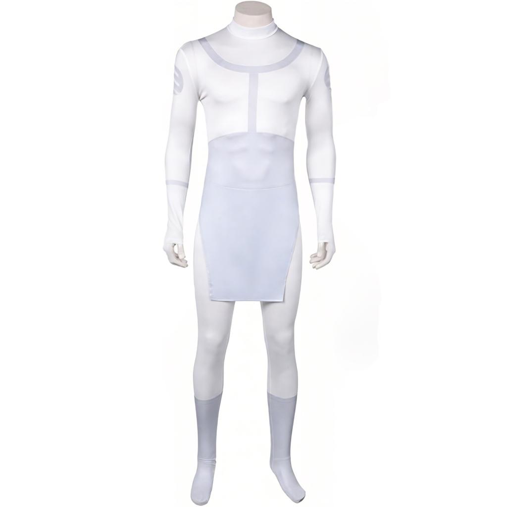 Invincible Cosplay Costume Tight-fitting Jumpsuit Stretchy Bodysuit Cape Robe Corset Apron Halloween Role-playing Performances
