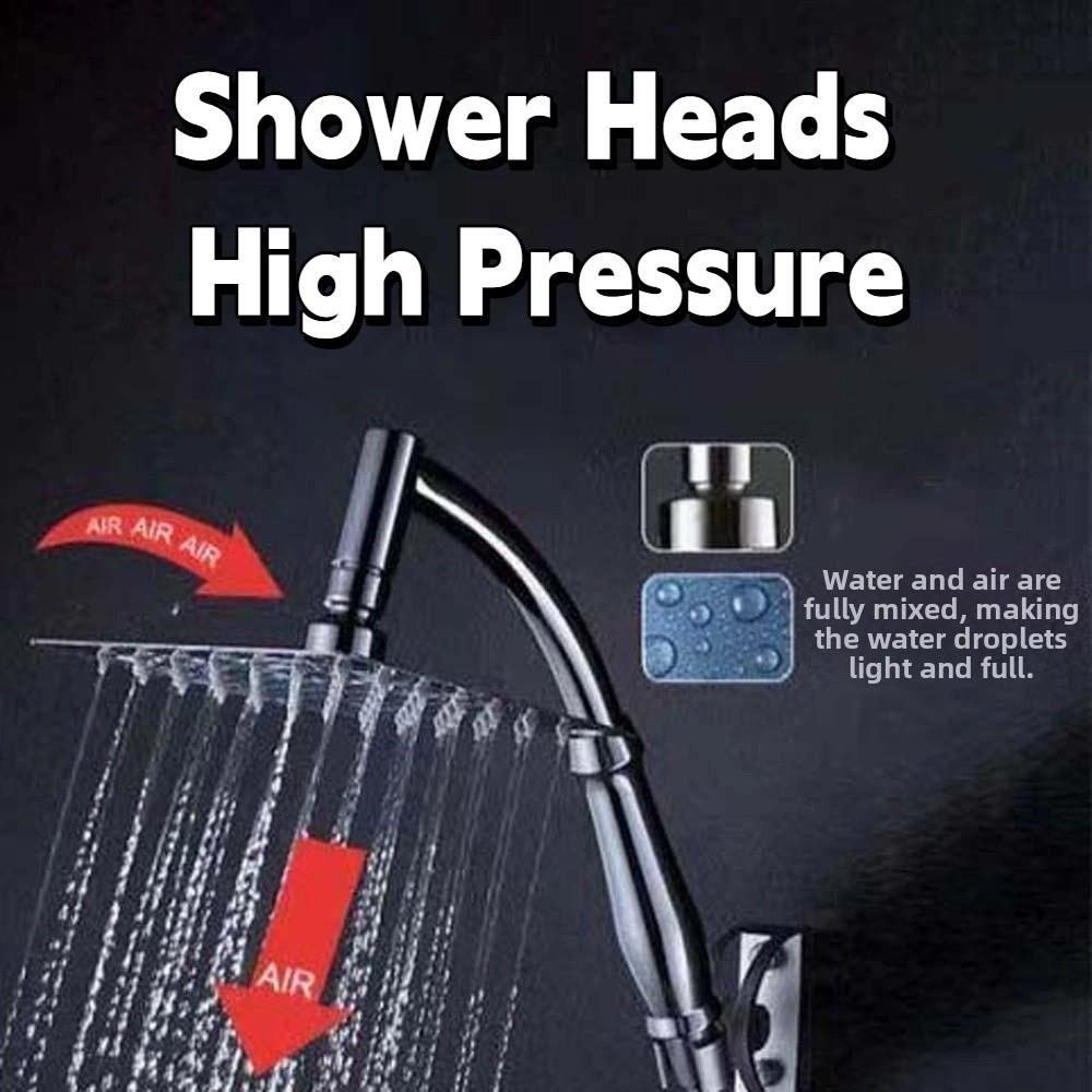 Round Pressurized Shower Nozzle Square Large Panel Showerhead Shower Heads High Pressure  Universal