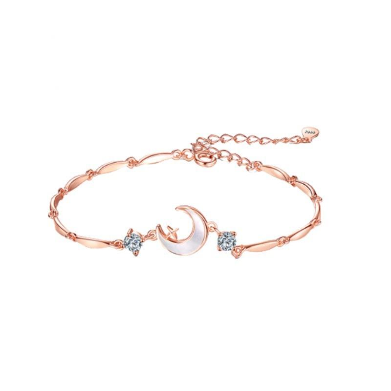 Moon Bracelet Women'S Light Luxury Niche High-End Sense Exquisite Cold Sense Personality Versatile Korean Version Girlfriend Jewelry