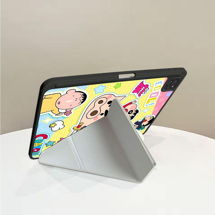 Cra-yons Shin-chans Anime Holder Cover Tablet Case For iPad Air 4 5 M3 M2 1 2 M4 11inch Pro 2025 Pro 11th 10th 9th 8th 7th