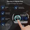 Bluetooth 5.0 Car Fm Transmitter Upgrade Handsfree pro vozidla Automobilový MP3 přehrávač Rychlé nabíjení Qc3.0 2 USB 5V/3A 2,4A Port Podpora Tf karty Aux Siri/Goo