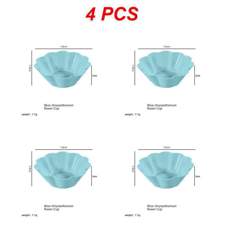 2/4PCS Baking Supplies Easy To Clean Silicone Mold Not Easy To Slip Moderate Size Baking Molds Mafin Cup Soft And Resilient