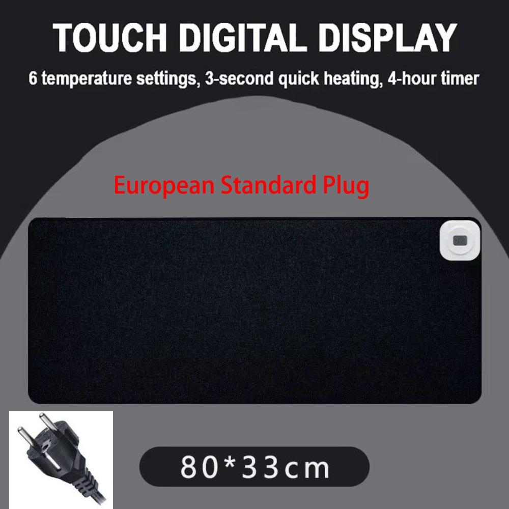 Extra-large Heated Desk Mat with Digital Display Office Desk Mat Gifts Heating Mouse Pad