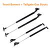 Pair Bonnet / Pair Tailgate Gas Struts Lift Support For Toyota Land Cruiser 80 Series 90-97 Front Bonnet Length 47cm Tailgate