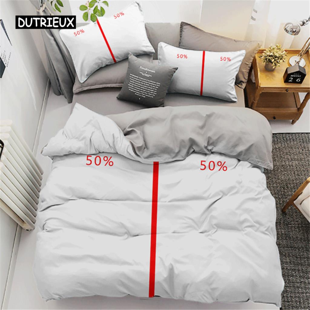 Páry Moderní Povlak na přikrývku Queen 220x240 260x240 Sada povlečení s korunkou Černá Bílá Povlak na manželskou postel 2 sp. Set pro dospělé