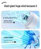 Rechargeable 100-Speed Mini Handheld Turbo Fan - Portable & Desktop Electric Fan