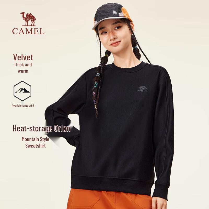 CAMEL Unisex Loose Fit Round Neck Sweatshirt