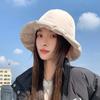 WTEMPO Couple Autumn Winter Down Cotton Bucket Hats Women Solid Color Warm Casual Hats Elegant Casual Versatile Hats