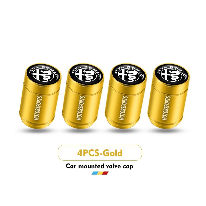 

Car Stickers For Alfa Romeo For Alfa Romeo 4Pcs Car Wheel Tire Valve Cap Protection Cover Auto Accessories 159 Giulietta 156 147