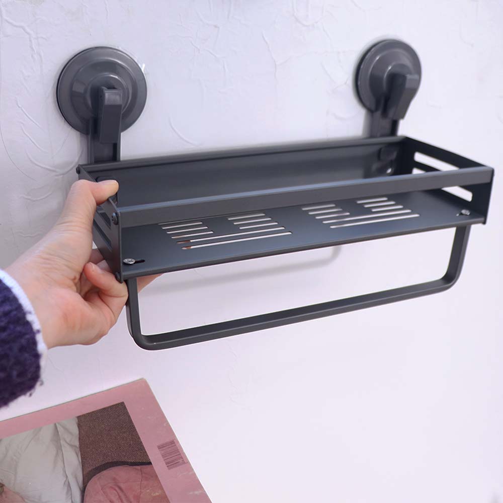 Wall Mounted Wall Shower Shampoo Rack Punch Free Seasoning Rack Wall Hanging Storage Rack Kitchen