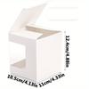 20pcs White Gift Boxes with Clear Window Perfect for Cupcakes Mugs & Wedding Favors Jewelry Making Display & Packaging Supplies