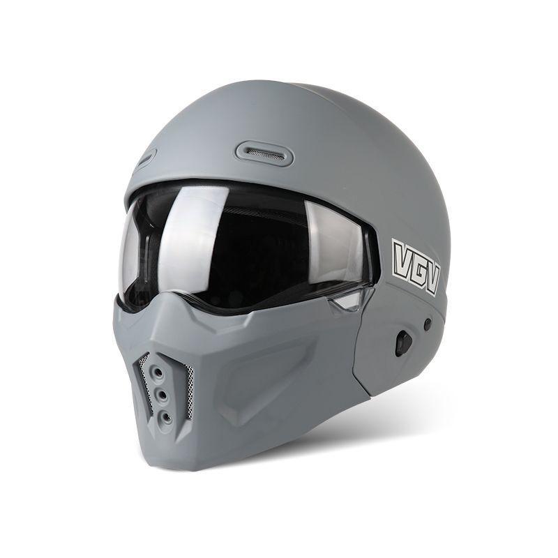 Full Face Motorcycle Helmet DOT Approved ABS Shell Adult Unisex All Season Ride Protection With Bluetooth Slot