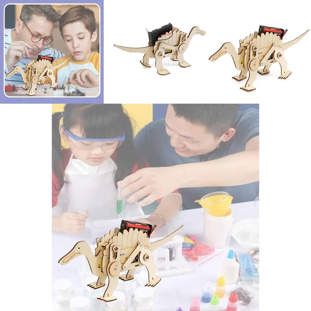 Pädagogisches DIY Holz Elektrisch Mechanisch Stachel Drache Spielzeug Für Junge Kreative Köpfe Entwicklung