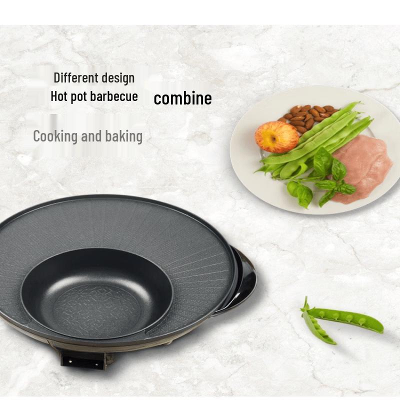 Wutuo Shuangxi 34cm Multifunctional Electric Hot Pot and Grill