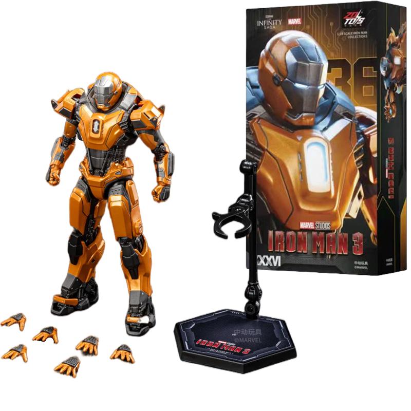 ZD Toys Залізна Людина Фігурка Марк 35 Червоний Снаппер Залізна Людина МК 24 МК 22 МК 47 Тоні Старк Фігурка Залізної Людини Екшн Колекційна Іграшка Подарунок