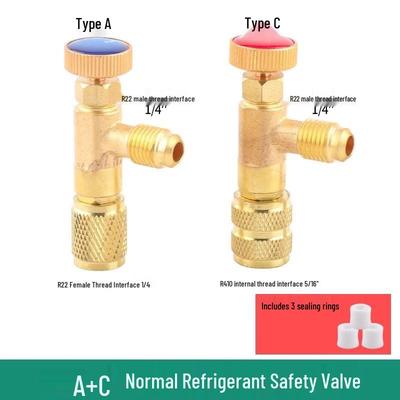 Air Conditioner Refrigerant Charging Safety Valve Kit