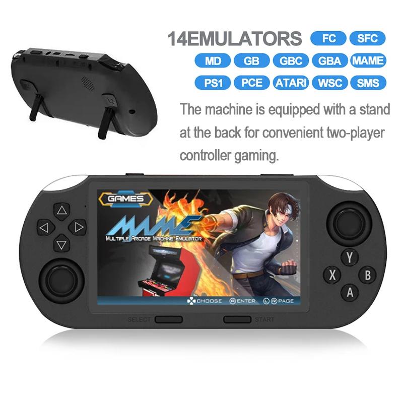 SF3000 Mini Portable Handheld Game Player 4.5 Inch IPS Screen Retro Video Game Console Built-in 20000+ Games for GBA/SFC Gift