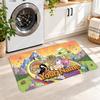 Adventure Time cartoon Custom Text Flannel Floor Rug Soft Kitchen Mat Personalized Non Slip Carpet