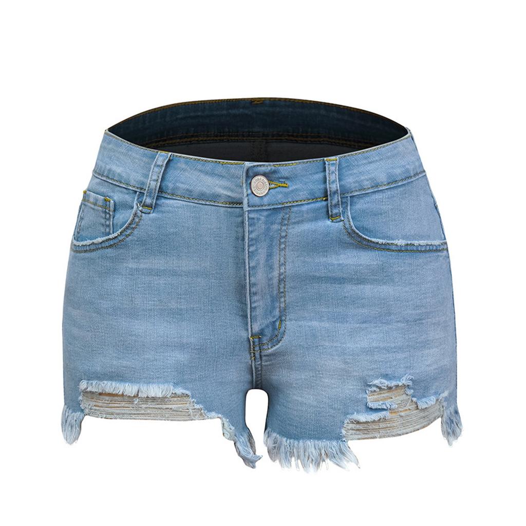 Women's Denim Classic Versatile High Waist Fashionable Shorts