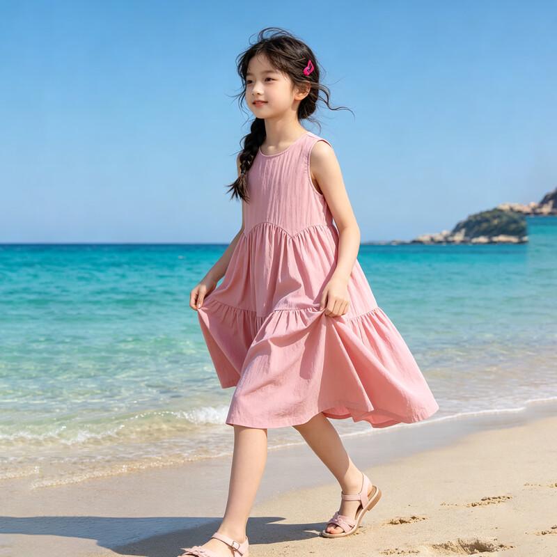 Xiaoyinman Girls' 2026 Summer Sleeveless Princess Dress