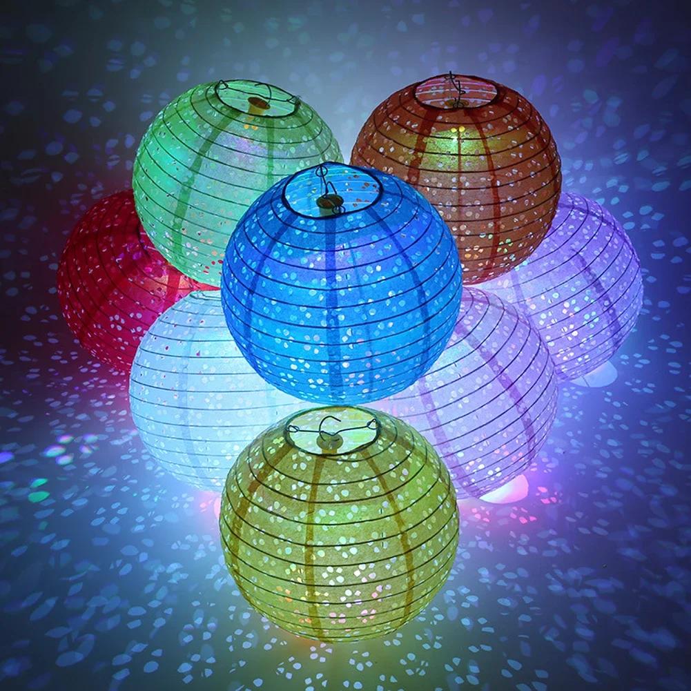 LED Paper Lantern Wicks Lantern Balloons LED Light Electronic Battery Operated Miniature Lights Wedding Party Decoration