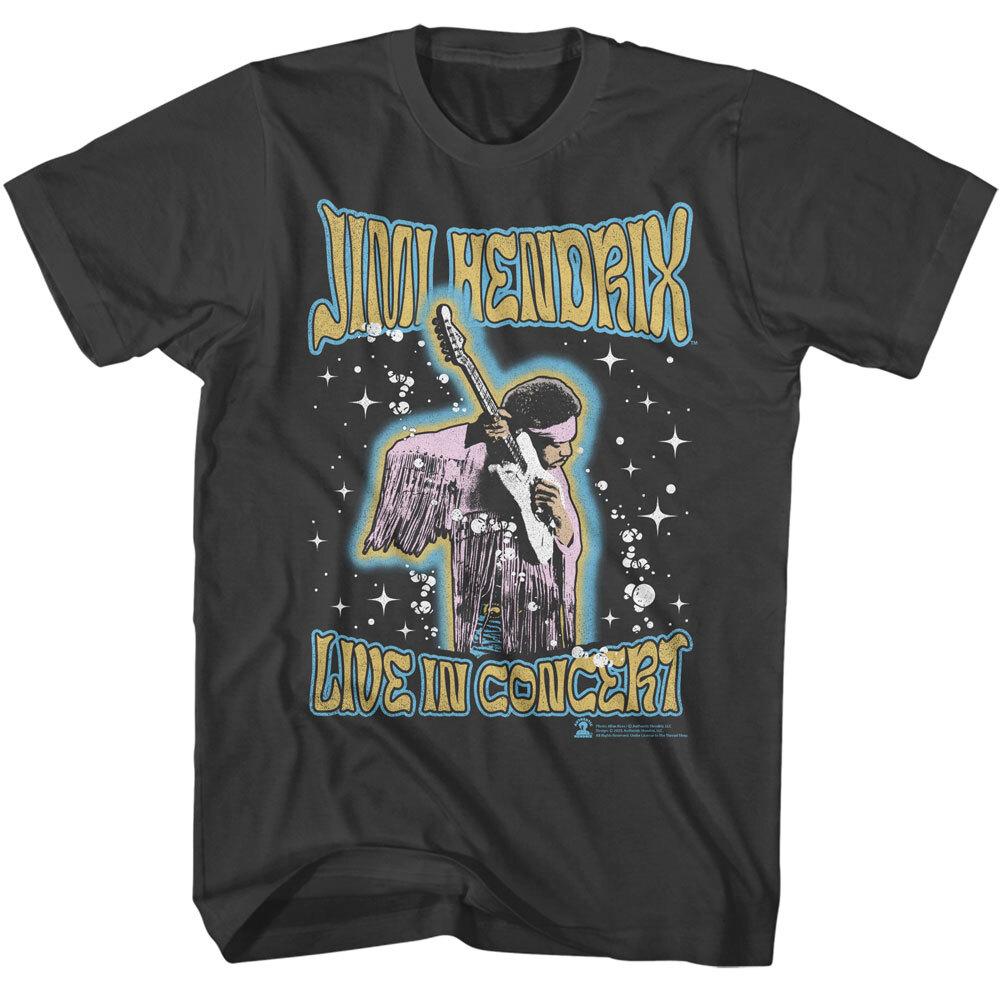 

Jimi Hendrix Live In Concert Galaxy Stars Men s T Shirt Rock Music Concert Merch Unisex T-Shirt XXL