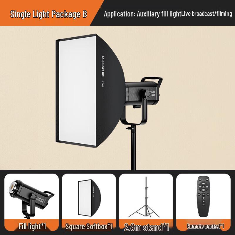 SOULMATE E300BI COB LED Video Light Kit