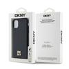 Dkny Dkhmn61Pshrpsk Iphone 11 / Xr 6.1Czarny/Black Hardcase Leather Monogram Pattern Metal Logo Magsafe