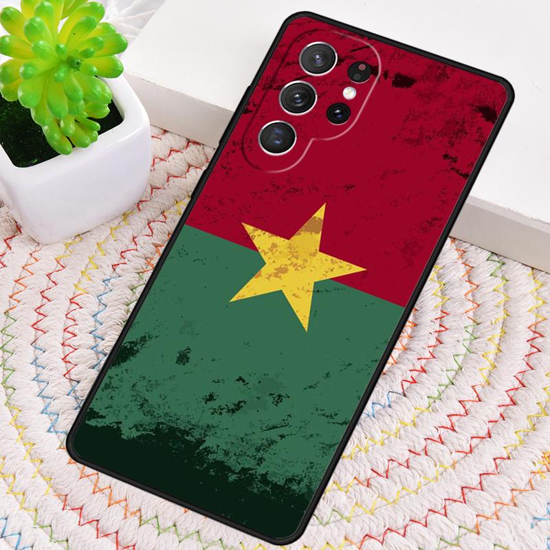 Burkina Faso Flag Phone Case for Samsung Galaxy note 10 pro S26 Ultra S23 S24 FE S25 S21 S22 PLUS shockproof Cove