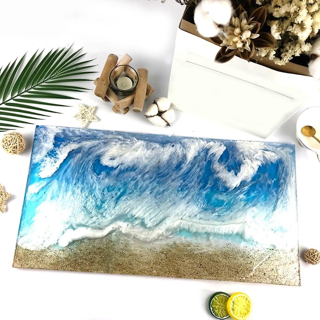 Resin Tray Mold Rectangle Table Top Silicone Mold Coasters Tray Silicone Mold