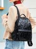 Korean Style Women's Genuine Leather Backpack
