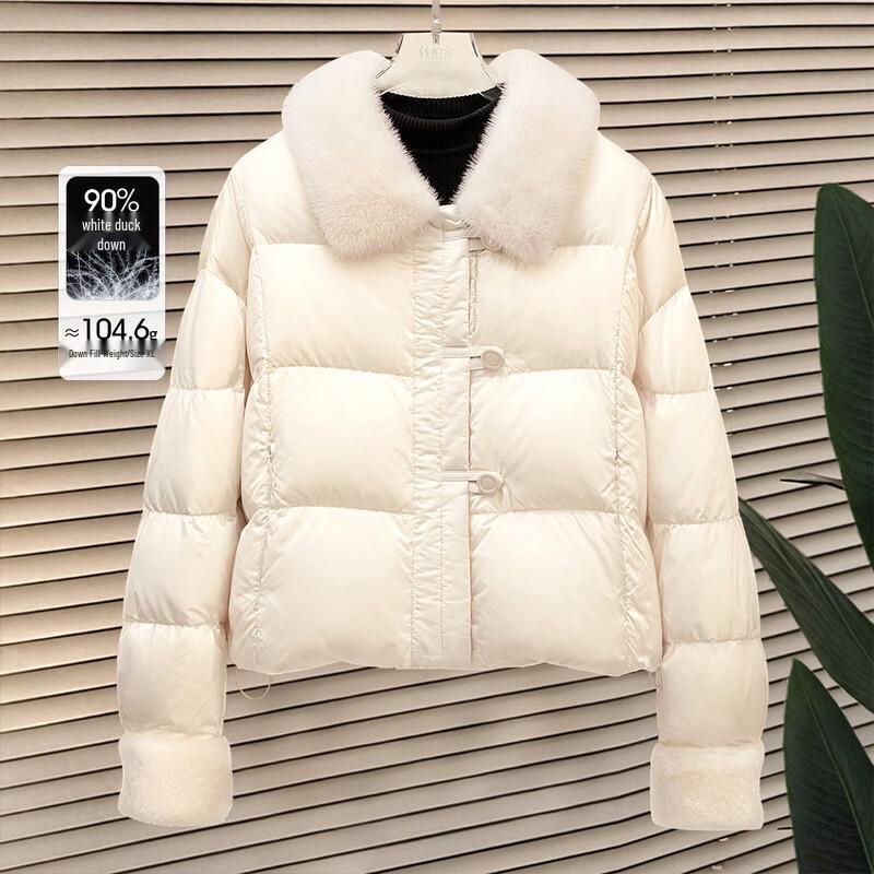 

Женский пуховик свободного кроя, короткий XL