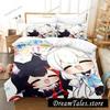 Kawaii Girls Ōokami Mio Bedding Set Single Twin Full Queen King Size Bed Set Aldult Bedroom Duvetcover Sets Bed Sheet Set