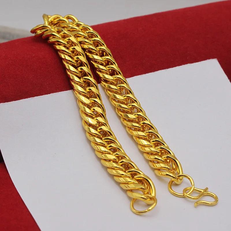 Sand Gold Collar Necklace, Thin Chain For Women, 24K Gold-Plated Copper Single/Double Wave Chain