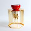 Golden Cylinder Metal Buffet Fruit Cold Dish Stand Dessert Display Shelf Dim Sum Frame Cake Rack Wedding Birthday Party Decor