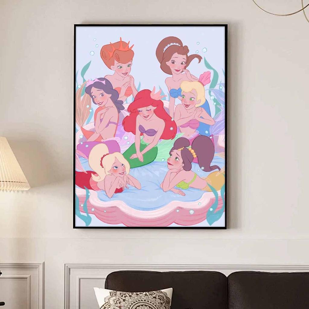 5D DIY Malowanie Diamentami Księżniczka Rozmawiająca Razem Pełne Wiertła Dżety Mozaika Haft Rękodzieło Wystrój Domu Prezent