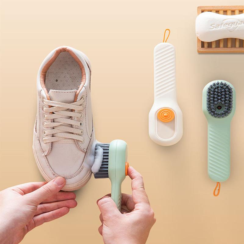Laundry Brushes, Liquid Dispenser Shoe Cleaning Brush, Shoe Brushes for Cleaning
